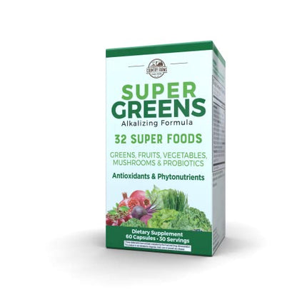 COUNTRY FARMS Super Greens Vegicaps, 32 Super Foods, Whole Food Supplement COUNTRY FARMSBuy Supplements Australia