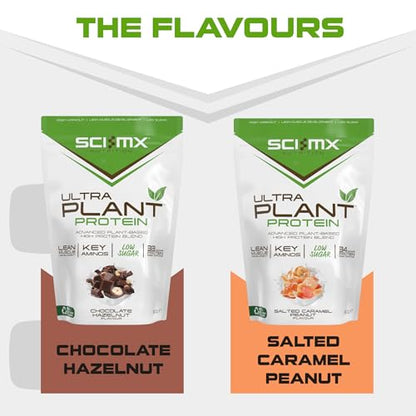SCI-MX Ultra Plant - Salted Caramel Peanut Flavour Vegan Protein Powder Blend + Vitamin B Complex SCI-MXBuy Supplements Australia