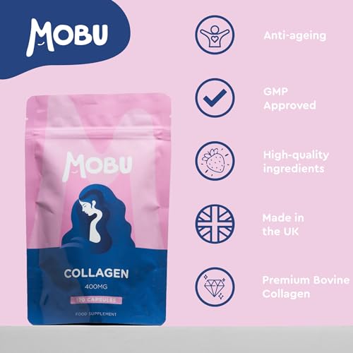 Hydrolysed Collagen 400mg 120 Capsules | Hair, Skin and Joint Health Supplement | Bovine Collagen for Women & Men MOBUBuy Supplements Australia