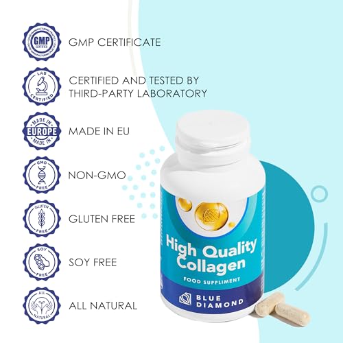 Premium 90 Marine Capsules - 530mg Natural Marine Collagen with Porcine & Bovine Collagen BLUE DIAMONDBuy Supplements Australia
