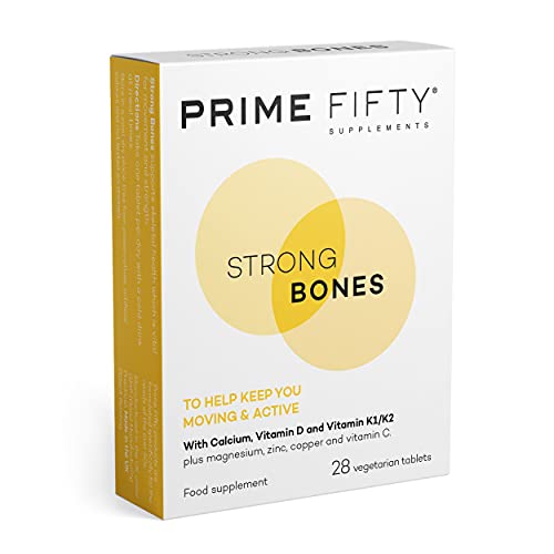 Prime Fifty Strong Bones Supplements – 28 Multivitamin Tablets with Calcium, Magnesium FutureYou CambridgeBuy Supplements Australia