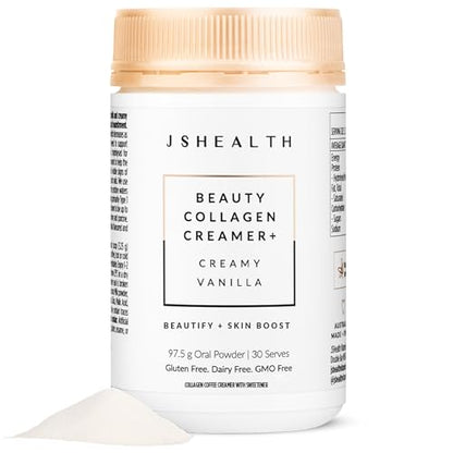 JSHealth Collagen Creamer - Vanilla Collagen Creamer for Coffee 