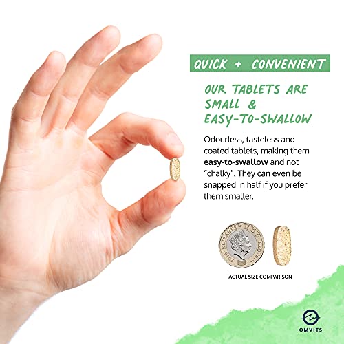 Vegan Multivitamins & Minerals - With High Strength Vitamin B12, D3, K2 & Iron OmvitsBuy Supplements Australia