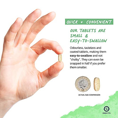 Vegan Multivitamins & Minerals - With High Strength Vitamin B12, D3, K2 & Iron OmvitsBuy Supplements Australia