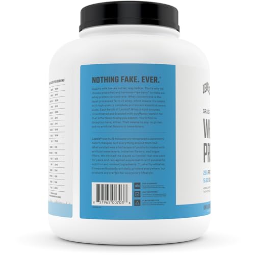 Levels Grass Fed 100% Whey Protein, No Hormones, Unflavored, 5LB Levels NutritionBuy Supplements Australia