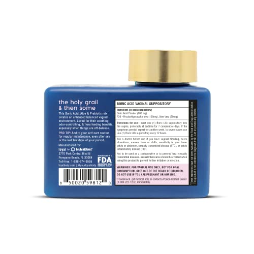 Loyal Boric Life Plus - Boric Acid Vaginal Suppositories with Aloe & FOS - Supports Odor LoyalBuy Supplements Australia