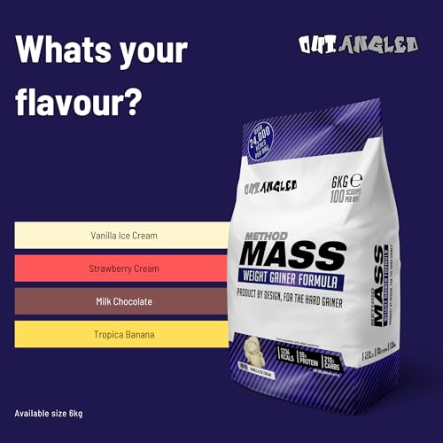 Out Angled Method Mass Gainer Powder, Tropical Banana, 6kg, 100 Scoops OUT ANGLEDBuy Supplements Australia