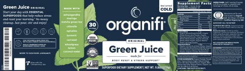 Organifi Green Juice - Organic Superfood Powder - 90-Day Supply - Organic Vegan Greens OrganifiBuy Supplements Australia