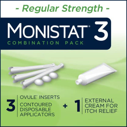 Monistat 3-Day Yeast Infection Treatment | Ovules + Itch Cream MonistatBuy Supplements Australia
