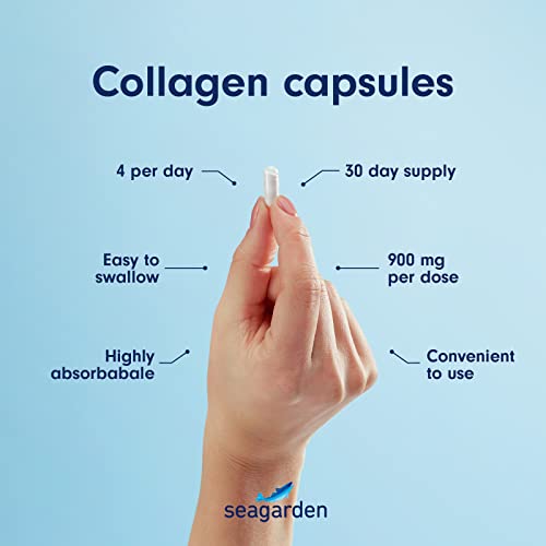 Seagarden Marine Collagen Capsules + Vitamin C | Collagen Peptides (Type I & III) SEAGARDENBuy Supplements Australia