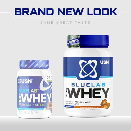 USN Blue Lab Whey Protein Powder: Chocolate Caramel - Whey Protein 2kg - Post-Workout USNBuy Supplements Australia