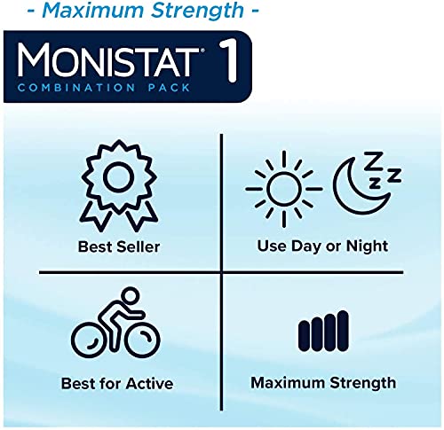 Monistat 1-Day | Day or Night Combination | Yeast Infection Treatment, Prefilled, 1 Pack MonistatBuy Supplements Australia