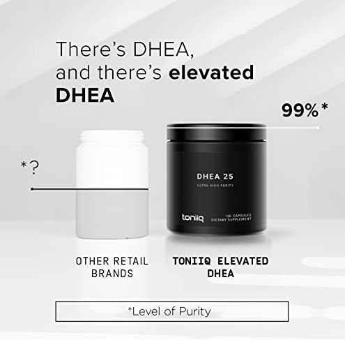 Toniiq Ultra High Strength DHEA Capsules - DHEA for Men and Ladies - 25mg Micronized ToniiqBuy Supplements Australia