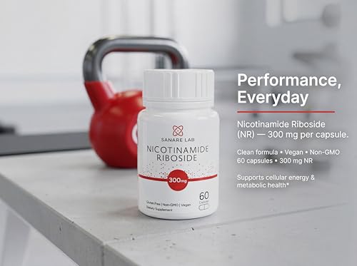 Sanare Lab NAD+ Supplement with Nicotinamide Riboside (NR) 300 mg | Cellular Energy & Metabolism Support | 60 Capsules Sanare LabBuy Supplements Australia