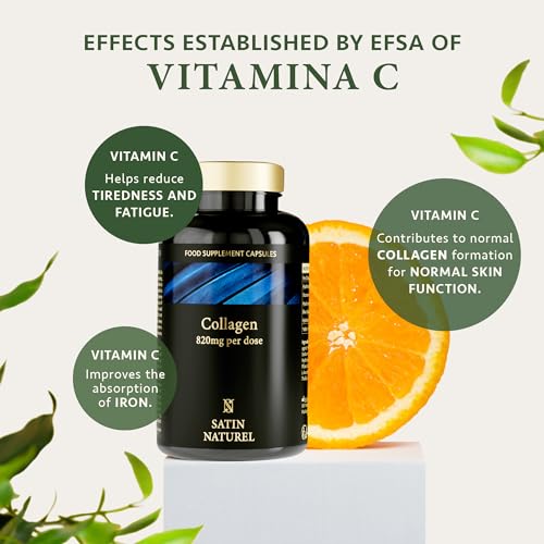 Collagen Capsules 820mg - 180 High Strength Capsules (3 Months Supply) SatinNaturelBuy Supplements Australia