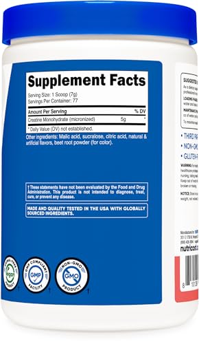 Nutricost Creatine Monohydrate Powder (Watermelon, 500 Gram) - Micronized Creatine NutricostBuy Supplements Australia