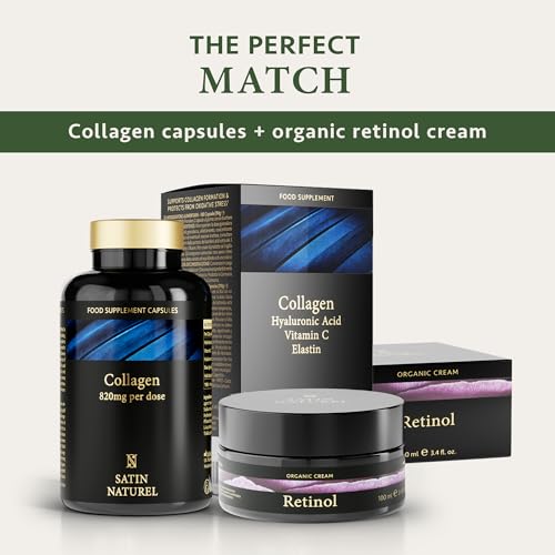Collagen Capsules 820mg - 180 High Strength Capsules (3 Months Supply) SatinNaturelBuy Supplements Australia