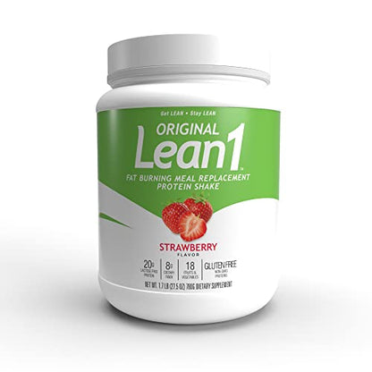Lean1 Strawberry, 15 Serving tub, Fat Burning Meal Replacement by Nutrition53 N53Buy Supplements Australia