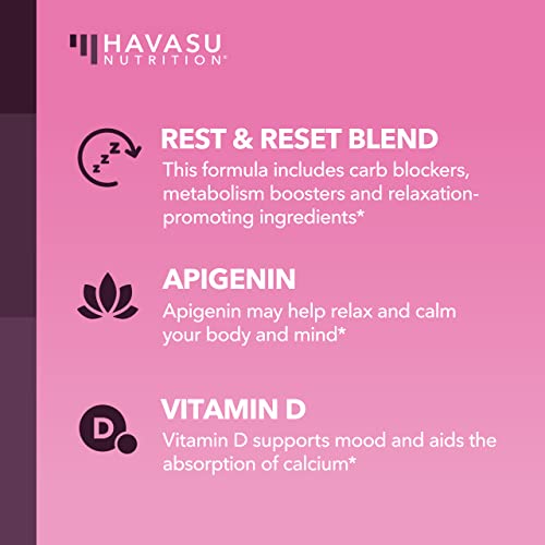 Night Time Fat Burner for Women | Weight Loss and Sleep Support Blend With Apigenin HAVASU NUTRITIONBuy Supplements Australia