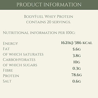 Complementary Supplements - BodyFuel Whey Protein Isolate & Concentrate Vanilla Flavour Complementary SupplementsBuy Supplements Australia