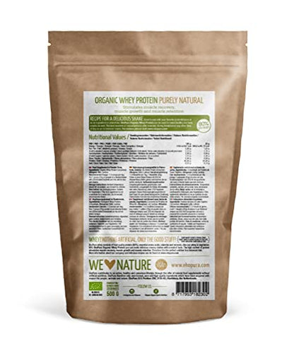 Ekopura Organic Whey Protein 500g | 80% Protein | Hormone Free, GMO-Free, Soy-Free, Additive Free EkopuraBuy Supplements Australia