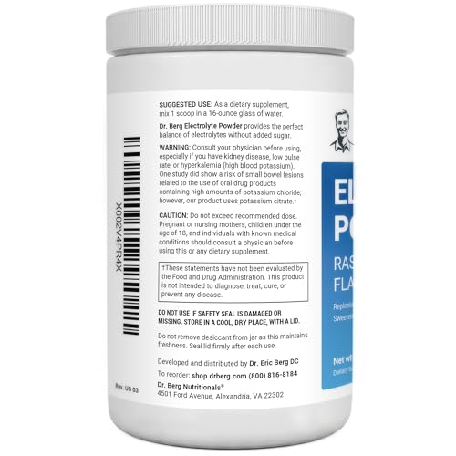 Dr. Berg Hydration Keto Electrolyte Powder - Enhanced w/ 1,000mg of Potassium Dr. Berg NutritionalsBuy Supplements Australia
