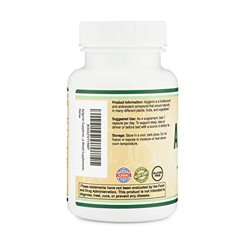Apigenin Supplement - 50mg per Capsule, 120 Count (Powerful Bioflavonoid Found Double Wood SupplementsBuy Supplements Australia