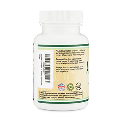 Apigenin Supplement - 50mg per Capsule, 120 Count (Powerful Bioflavonoid Found Double Wood SupplementsBuy Supplements Australia