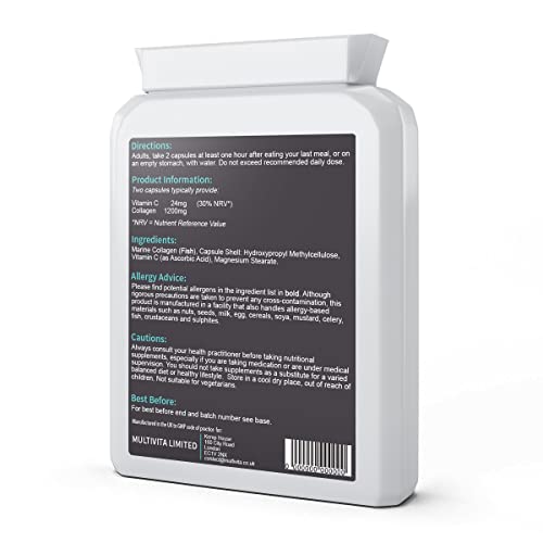 Marine Collagen Capsules - 1200mg Daily Serving MultivitaBuy Supplements Australia