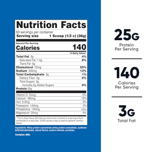 Nutricost Whey Protein Supplement Powder, Vanilla, 5 pounds NutricostBuy Supplements Australia