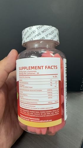 Creatine Monohydrate Gummies Complex for Men & Women -Advanced Formula W/L-Taurine + Vitamin B12, Sugar Free Chewable Supplement,90 Strawberry Gummies OpenovominsBuy Supplements Australia