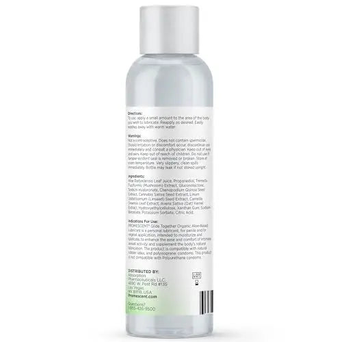 Promescent Natural Lube with Organic Ingredients, Premium Aloe Vera Lubricant Gel for Couples, Condom Compatible, Long-Lasting, Water Based Lube (4 oz) Promescent buy supplements Au