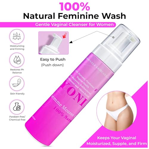 Vroyale Beauty 100% Natural Feminine Wash - 250 ml pH-Balanced Yoni Femme Mousse Vroyale BeautyBuy Supplements Australia