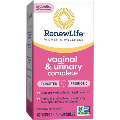 Renew Life Women's Wellness Vaginal and Urinary Probiotic and Cranberry Supplement Renew LifeBuy Supplements Australia