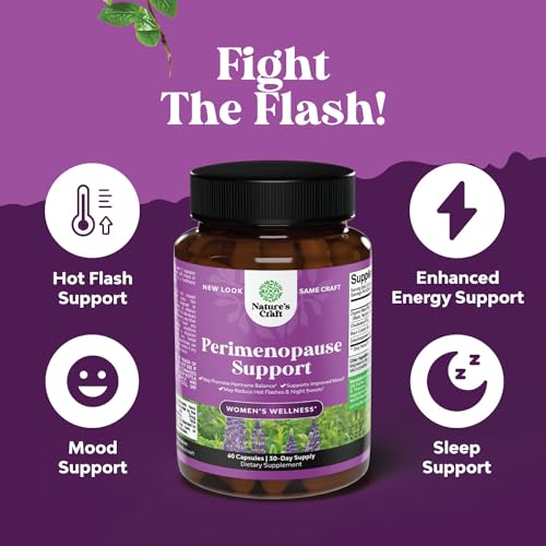Complete Perimenopause Supplement for Women - Multibenefit Menopause Relief Natures CraftBuy Supplements Australia