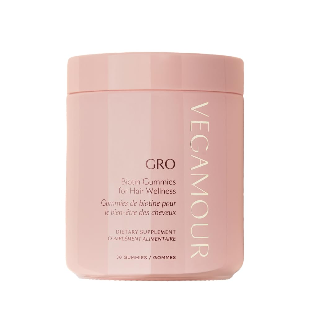 VEGAMOUR GRO Biotin Gummies, Strawberry Flavor with 5000 mcg Biotin, Supports Healthy Hair Vegan Gummies with Vitamins A, B, C, E, B-12 & More, 30 Ct VEGAMOURBuy Supplements Australia