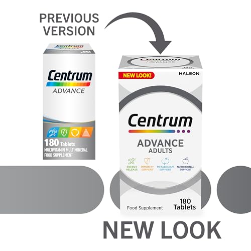 Centrum Advance Multivitamin & Mineral Supplements, 24 essential nutrients including CentrumBuy Supplements Australia
