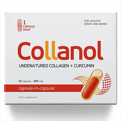 Collanol - Innovation in The Care of Healthy Joints - Liquid Formula in a Double Capsule 3D Collagen CollanolBuy Supplements Australia