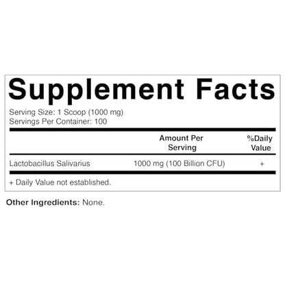 Vitamatic Lactobacillus Salivarius Probiotic Powder - Digestive Support - 100 Gram VitamaticBuy Supplements Australia