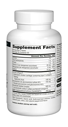 Source Naturals Hyaluronic Joint Complex with Glucosamine, Chondroitin & MSM Extra Source NaturalsBuy Supplements Australia