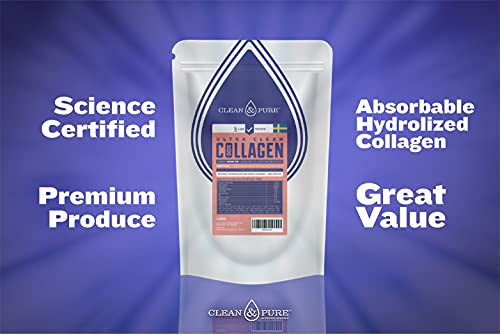 Clean & Pure Collagen Powder, Lab Tested Bovine Peptides with No or Zero Growth Hormones, Pesticides or Vet Meds - 400g Lean CaffeineBuy Supplements Australia