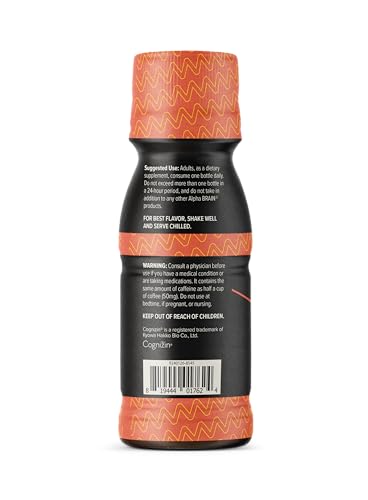 ONNIT Alpha Brain Focus Shot, Peach Flavor, Nootropic Dietary Supplement Drink That Supports Energy, Focus, and Mood, IGEN™ Non-GMO Tested, 2.5 fl oz, 6 Count ONNITBuy Supplements Australia
