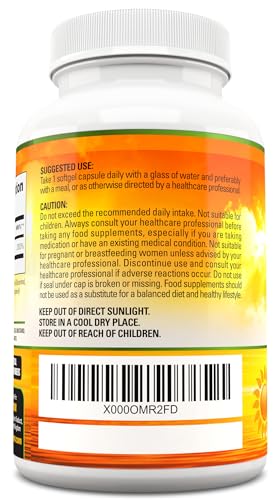 Vitamin D 4,000 IU Softgels, Maximum Strength Vitamin D3 Supplement, 365 Easy to Swallo Vita PremiumBuy Supplements Australia