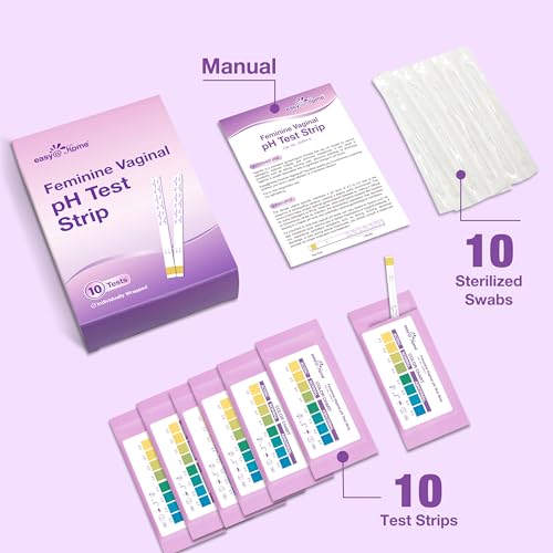 Easy@Home Vaginal pH Test -10 Strips | BV Test Kit at Home for Women | Yeast Infection Test + pH Balance Easy@HomeBuy Supplements Australia