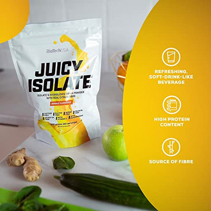 BioTechUSA Juicy Isolate | Gluten-Free, Lactose-Free, Sugar-Free | Refreshing Protein Soft Drink BioTechUSABuy Supplements Australia