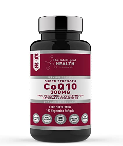 Ubiquinone Coenzyme Q10 300mg Softgel Capsules, 120 Super Strength Vegan Friendly The Intelligent HealthBuy Supplements Australia