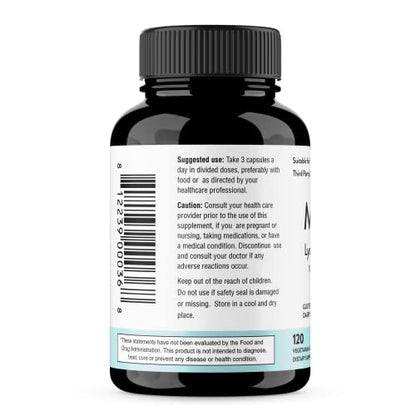 Sandhu's Magnesium Glycinate Lysinate | 120 Easy to Swallow Chelated Vegan Capsules | Magnesium Lysine Chelate Supplement for High Absorption | for Best Sleep, Leg Cramps, Relaxation Sandhu'sBuy Supplements Australia