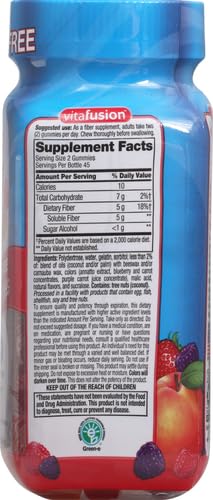 Vitafusion Fiber Well Sugar Free Fiber Supplement, Peach, Strawberry And Blackberry VitafusionBuy Supplements Australia