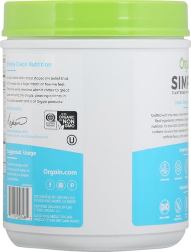 Orgain Organic Simple Vegan Protein Powder, Vanilla - 20g Plant Based Protein OrgainBuy Supplements Australia