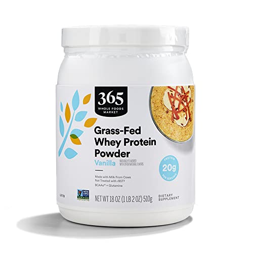365 by Whole Foods Market, Vanilla Grass Fed Whey Protein, 18 Ounce 365 by Whole Foods MarketBuy Supplements Australia